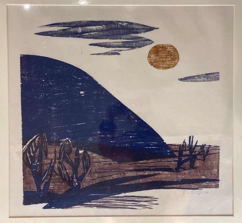 Heiner Bauschert - Berg mit Sonne