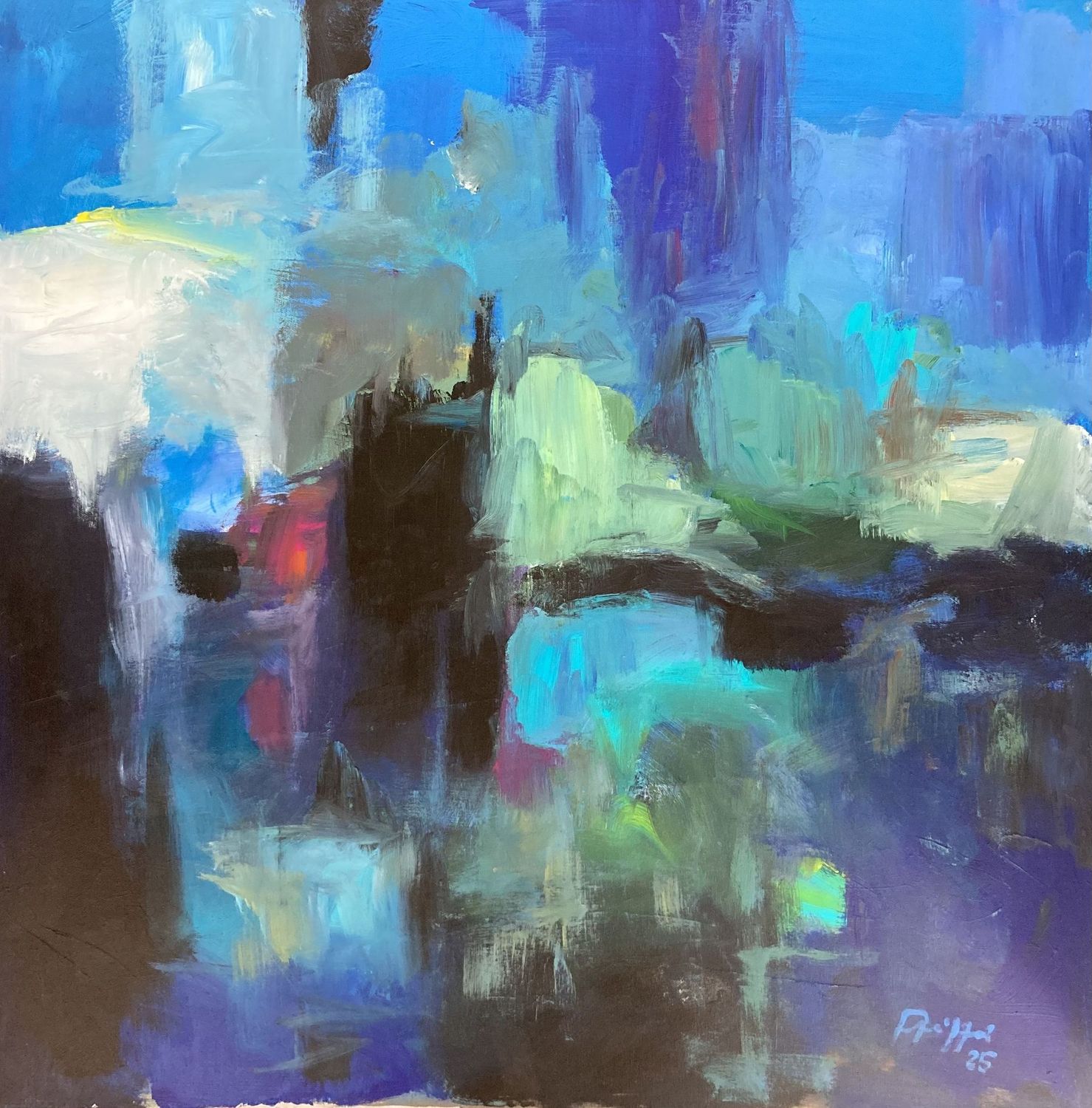 Klaus Pfeiffer, Blaue Komposition