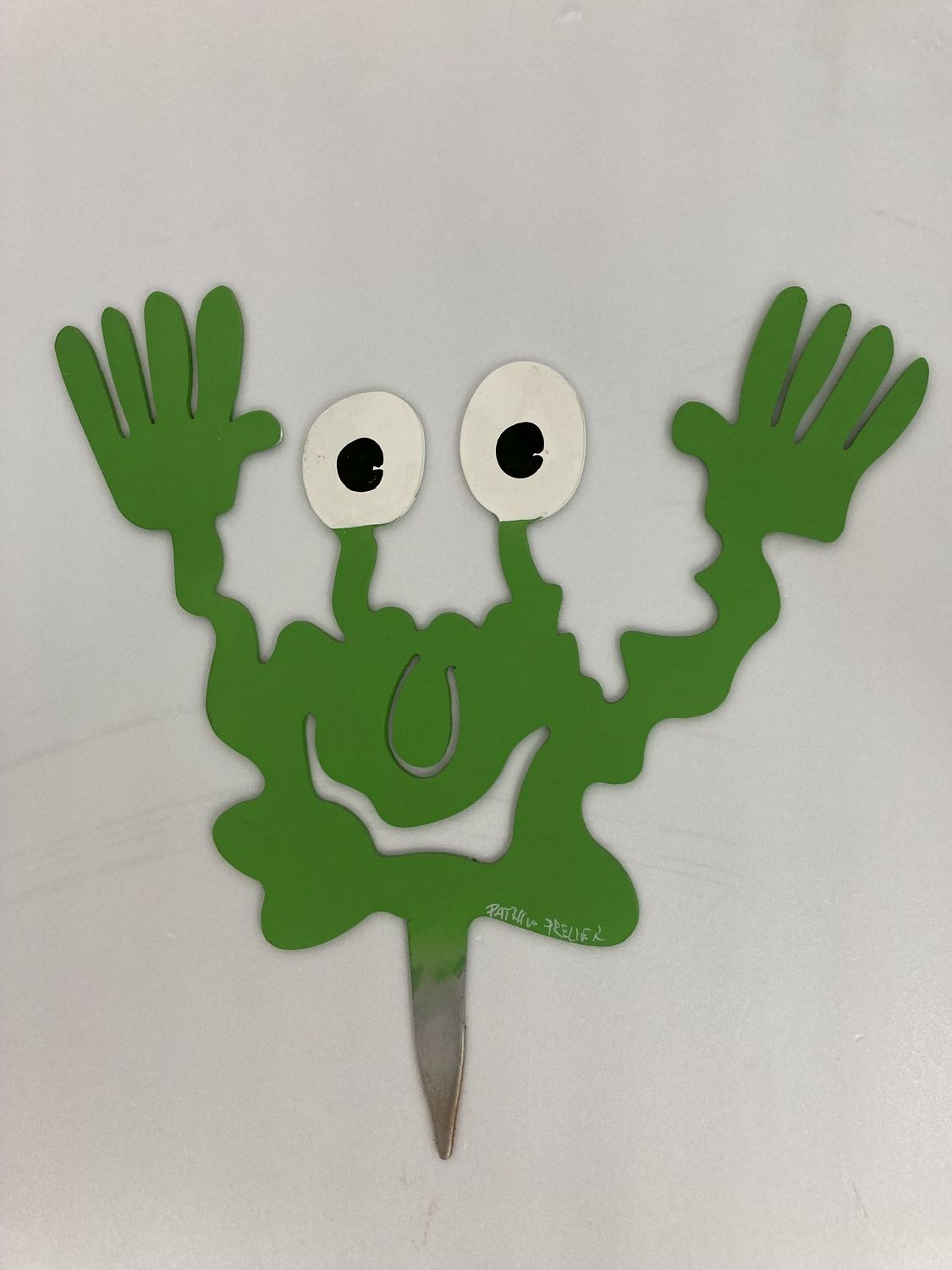 Patrick Preller, grüner Gartenstecker