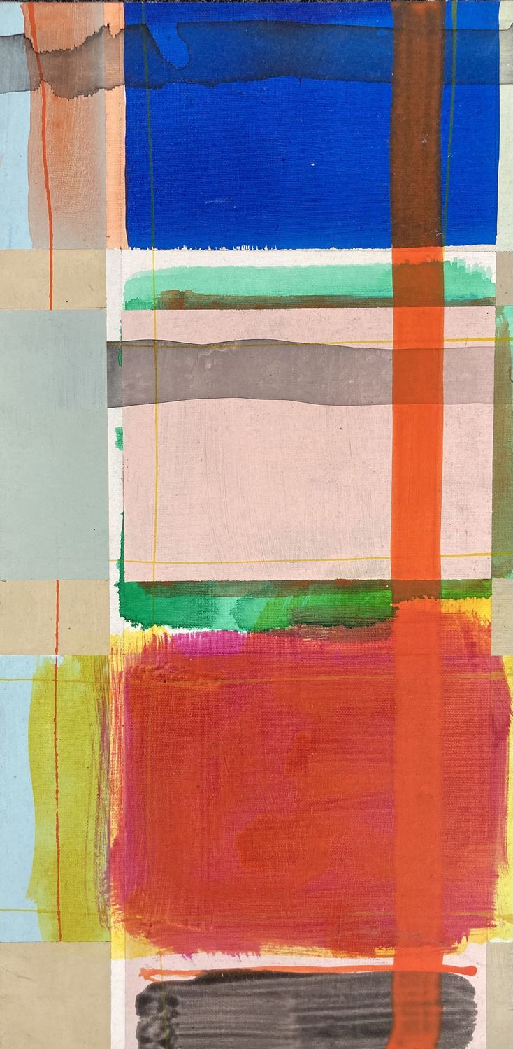 Frido Hohberger, Komposition mit orangem Streifen Frido Hohberger, Komposition mit orangem Streifen