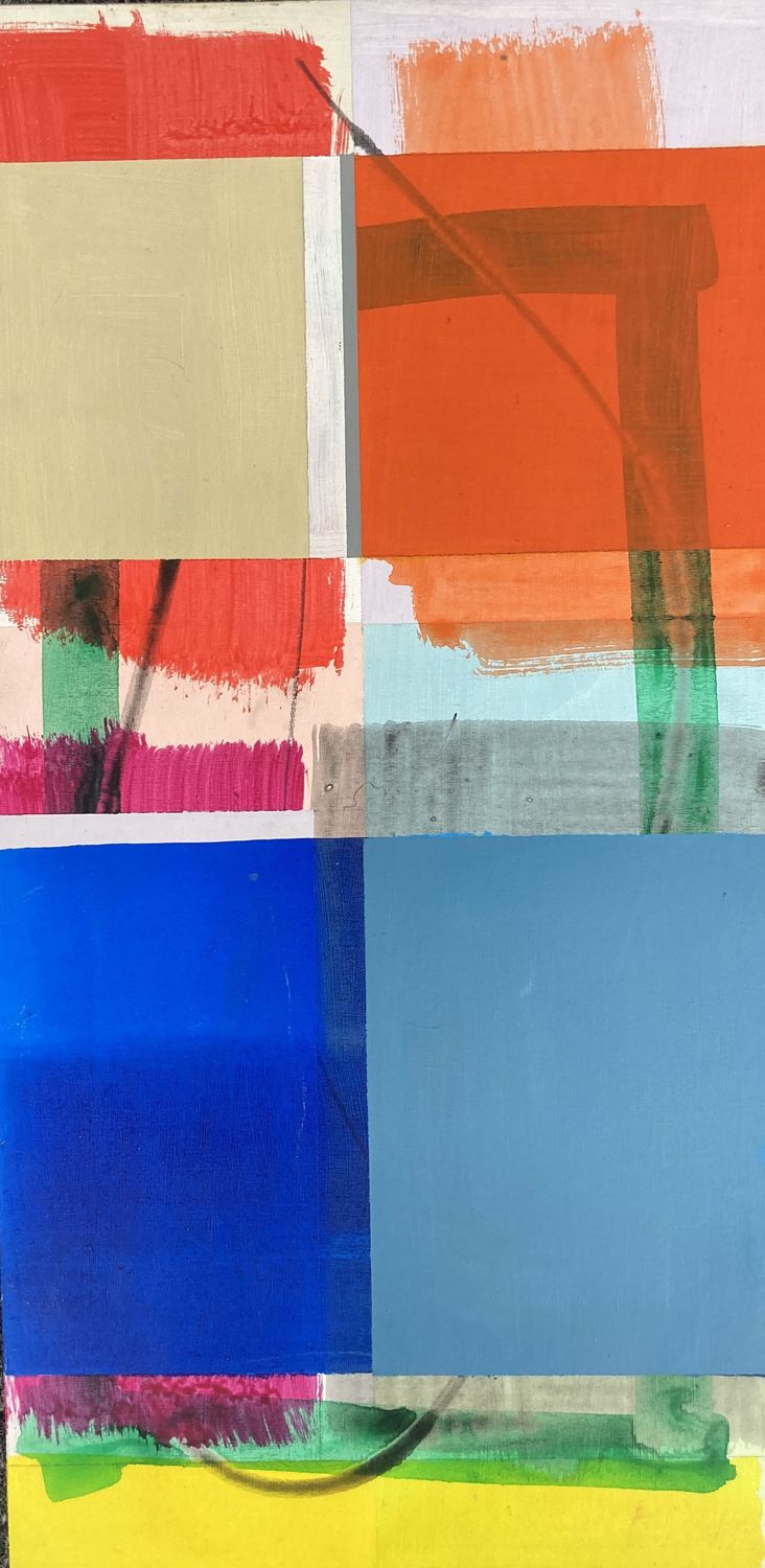 Frido Hohberger, Komposition mit blau