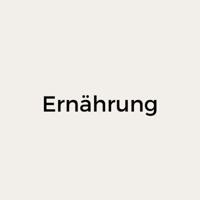 Ernährung