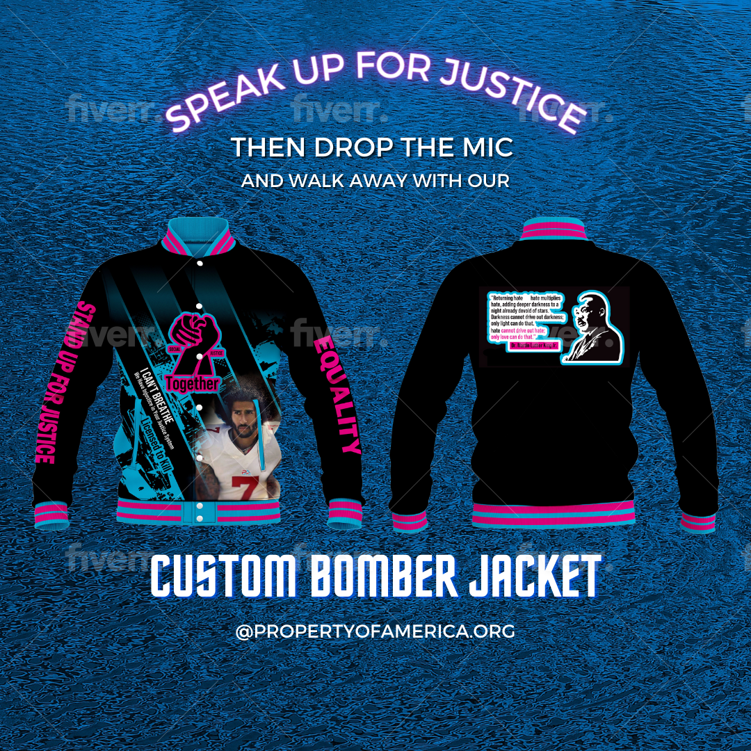 STAND UP FOR JUSTICE BOMBER JACKET