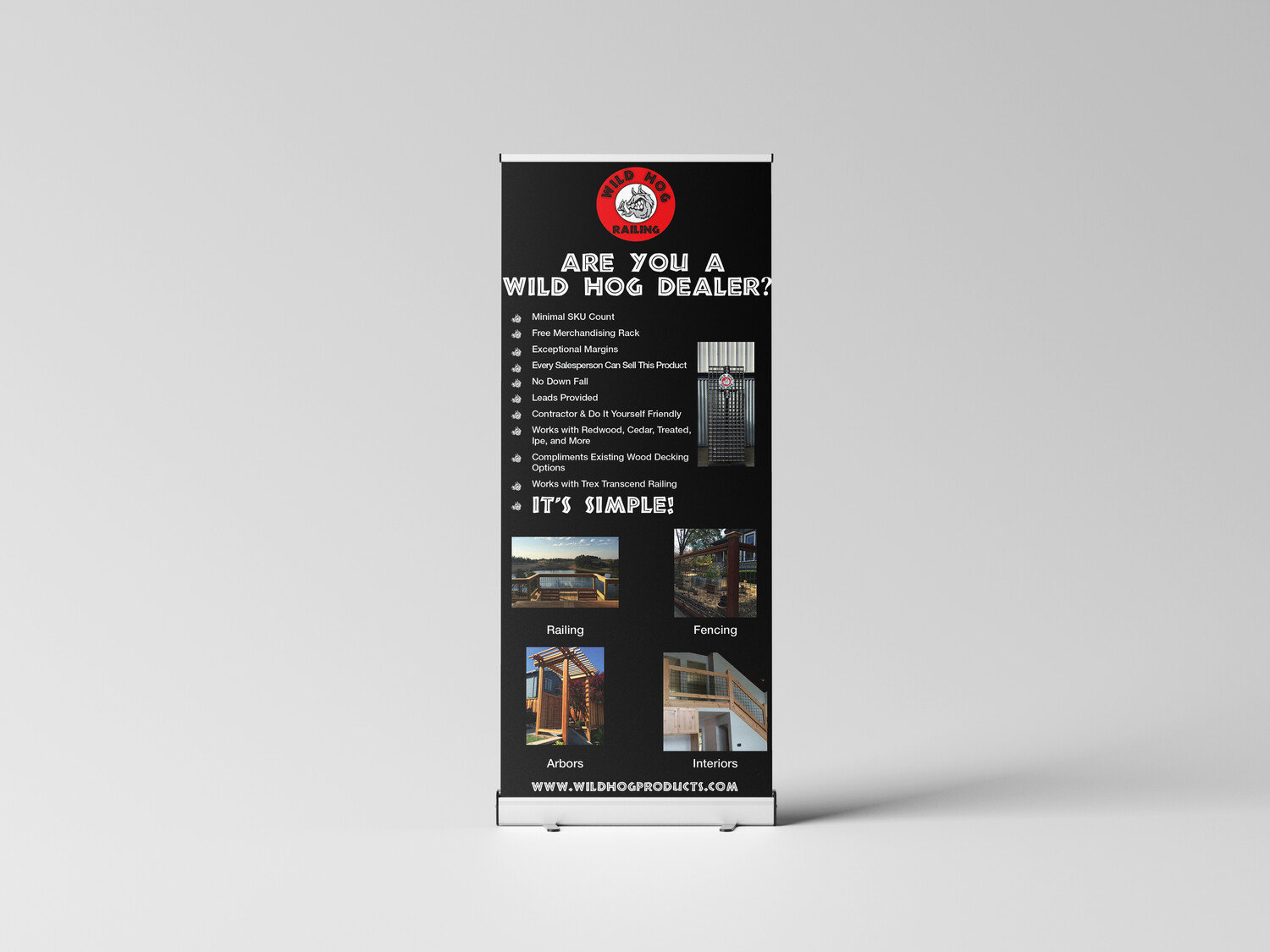 Wild Hog Products New Dealer Banner Stand