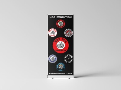 Wild Hog Products Roll-up Banner | History