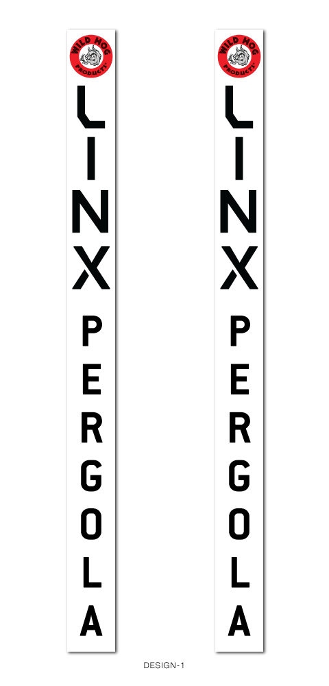 LINX Pergola 6X6 Post Sign-D1