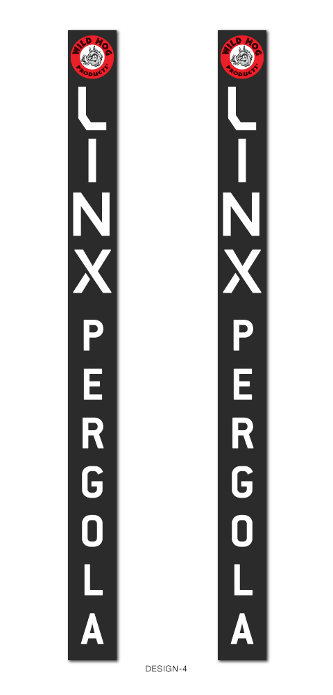LINX Pergola 6X6 Post Sign-D4