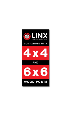 LINX Pergola Compatible Signs Set | 4x4 Posts