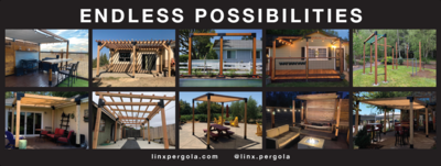 LINX Pergola-Endless Possibilities-Vinyl-8' x 3' LINX Pergola-Endless Possibilities-Vinyl-8' x 3'