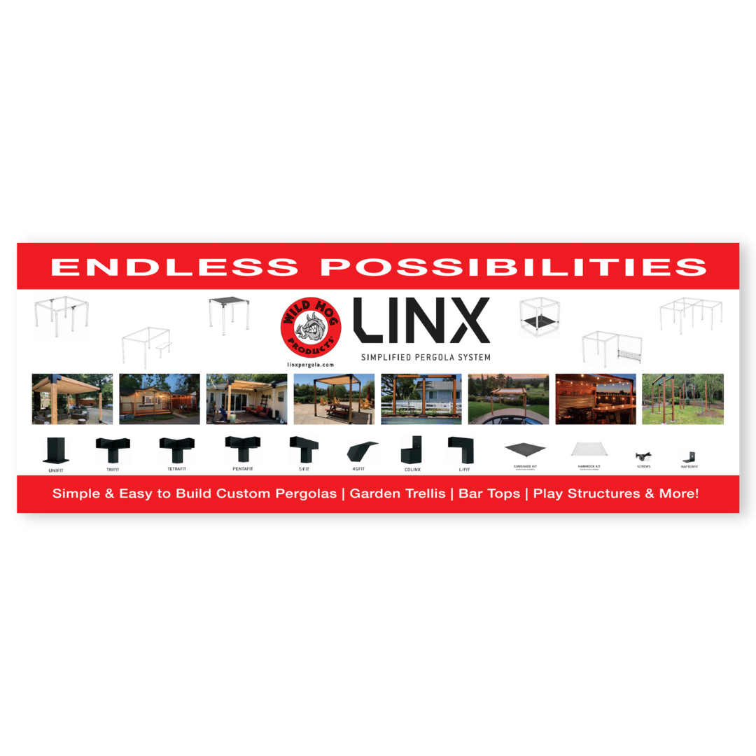 LINX Pergola 8ft x 3ft Vinyl Banner