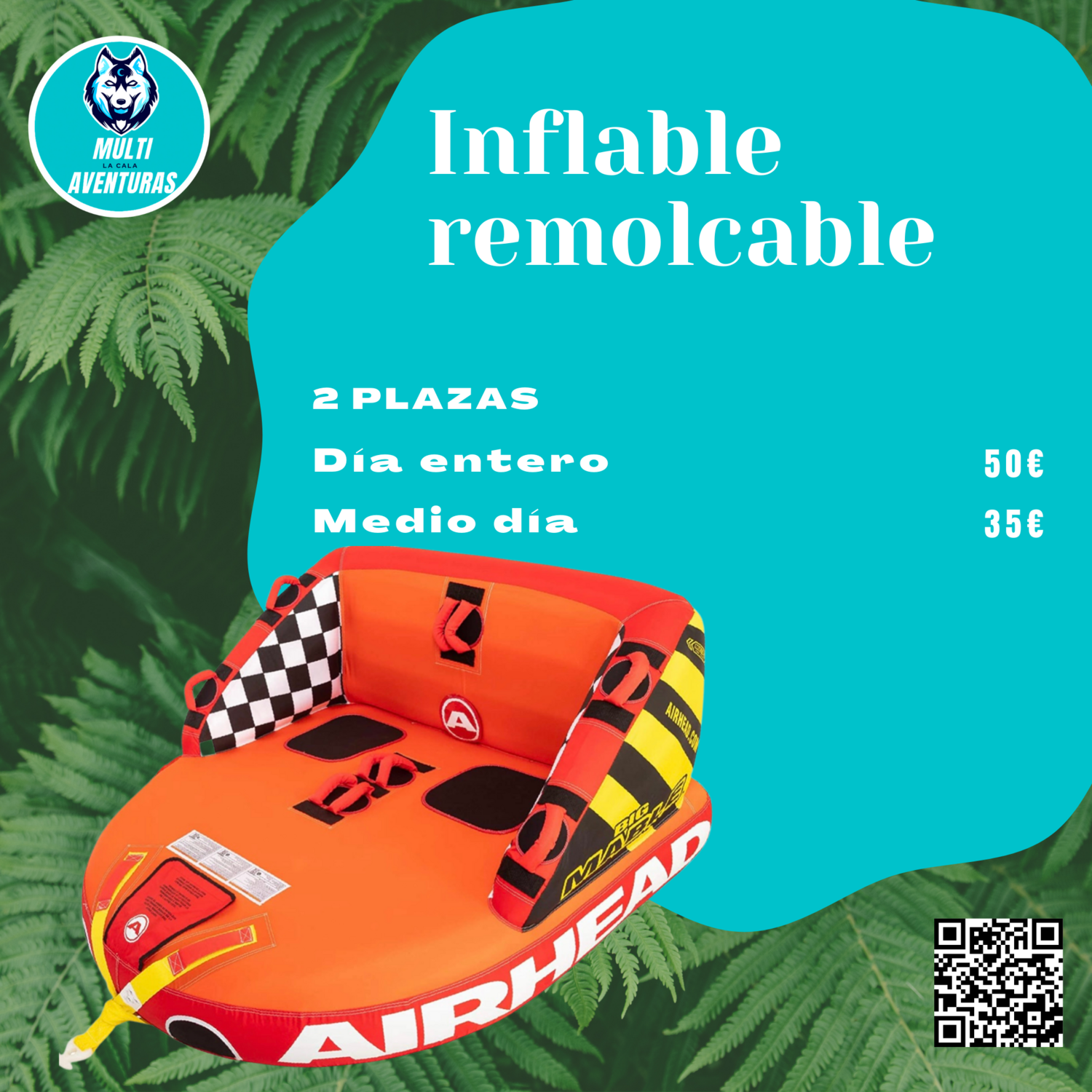 Inflable remolcable