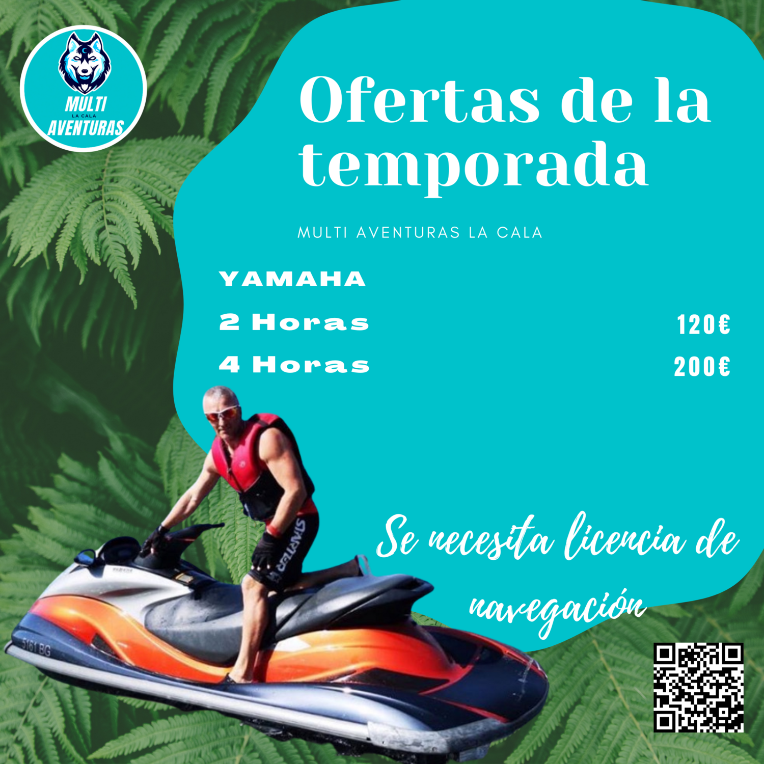 Moto acuática 2 plazas