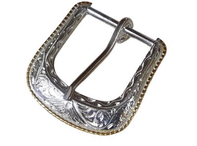 Hebilla Western Oro Plata.