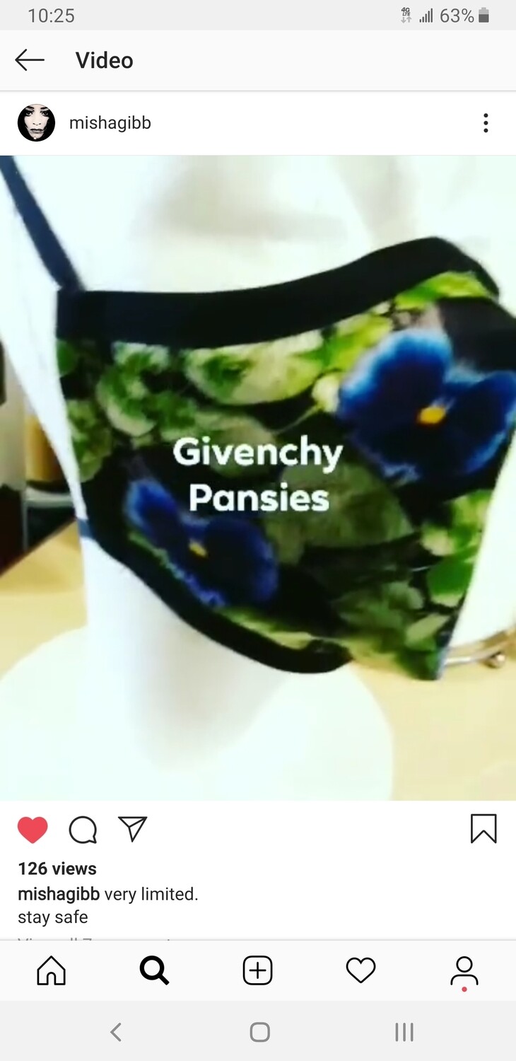 Rare Givenchy Pansies