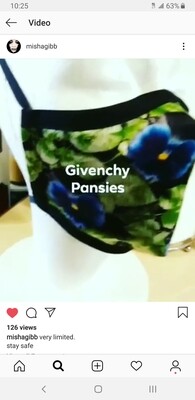 Rare Givenchy Pansies
