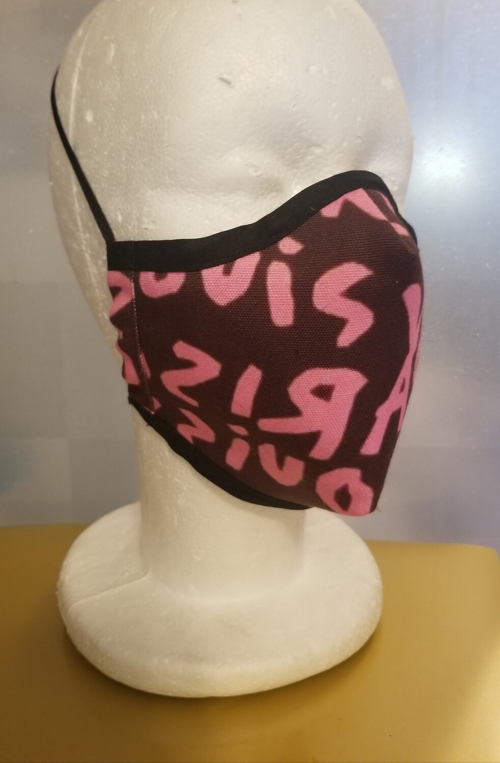 Louis Vuitton &quot;Stephen Sprouse Grafitti&quot; Brown/Hot Pink Mask