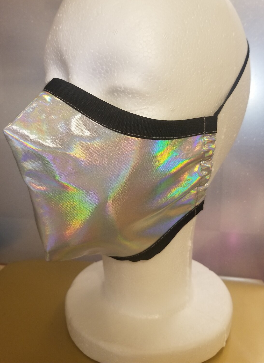 Irredescent Rainbow Reflective Mask