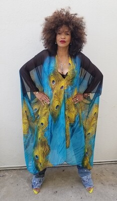 Symmetry &quot;Peacock Plumes&quot; Caftan