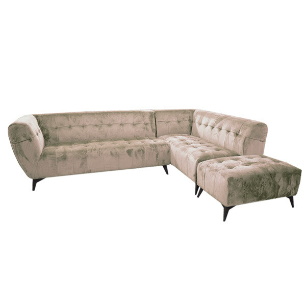Romeo Corner Sofa - Cream Velvet
