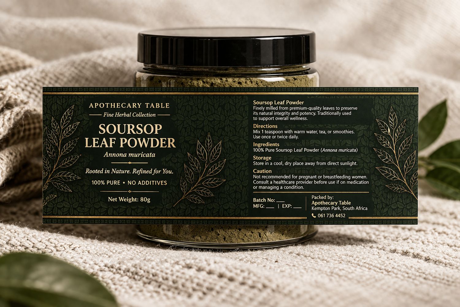 Soursop leaf powder