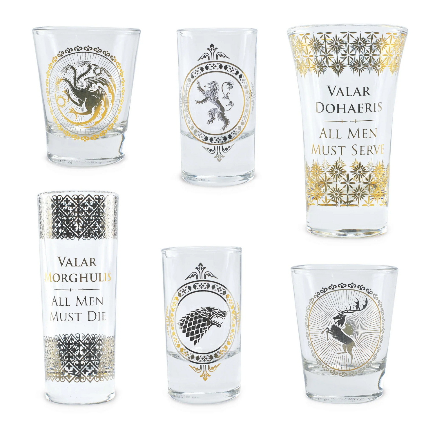 Set colectionabil 6 pahare shot Game of Thrones