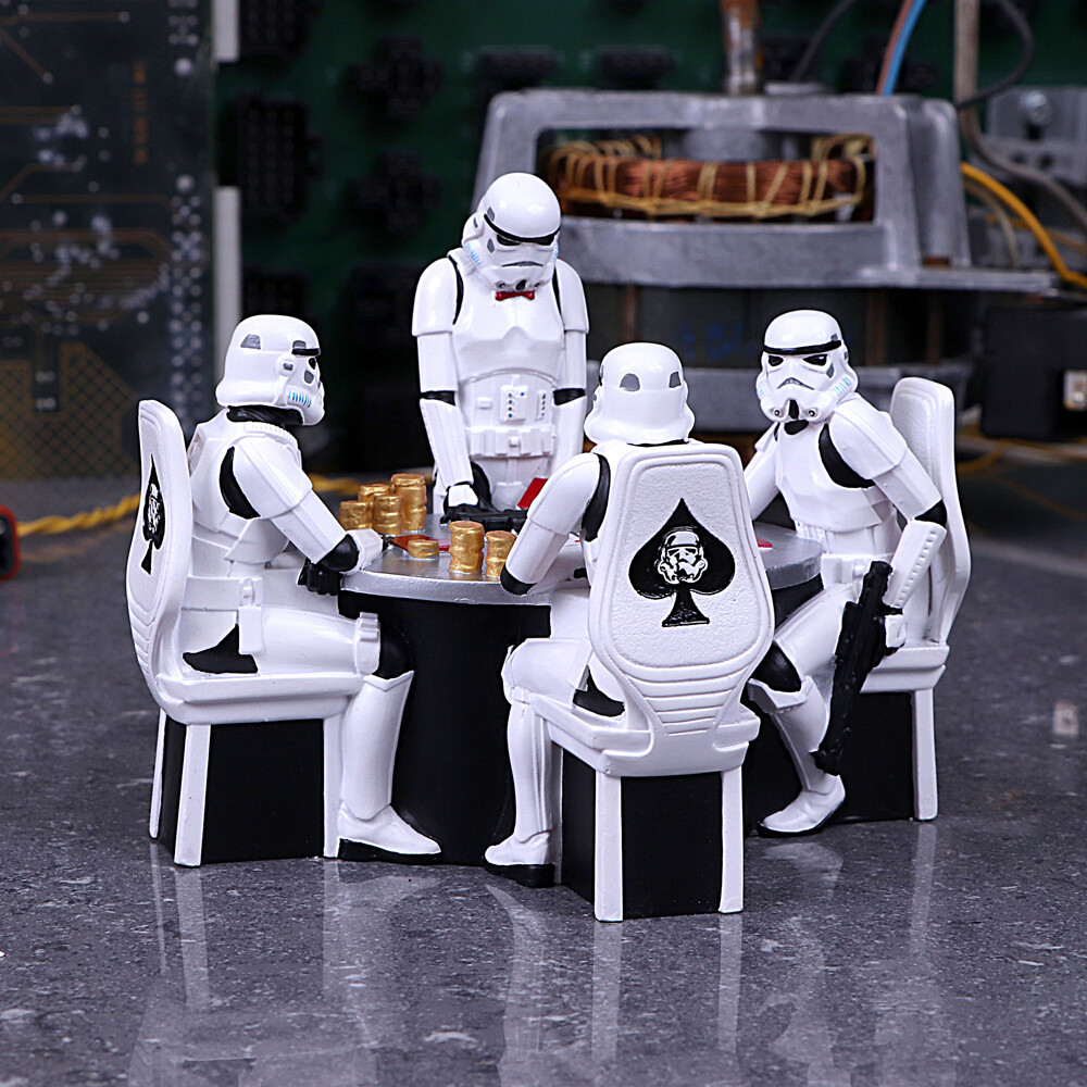 Set 4 figurine Stormtrooper: Poker face