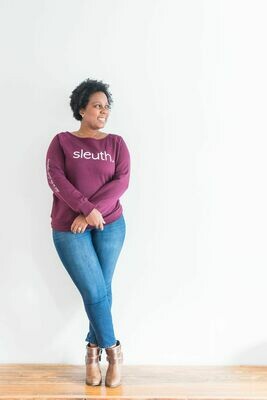 sleuth. Light Weight Crewneck Sweater - Merlot