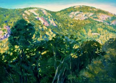 View of Bald Mountain from Ragged Mountain oil on linen 30"x42"