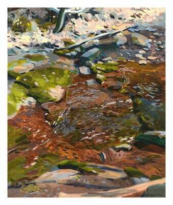 John Schmidtberger Stream oil on canvas 24"x20"