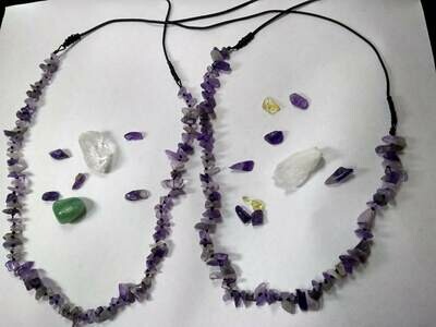 COLLARES Y PULSERAS DE CUARZO MOLIDO