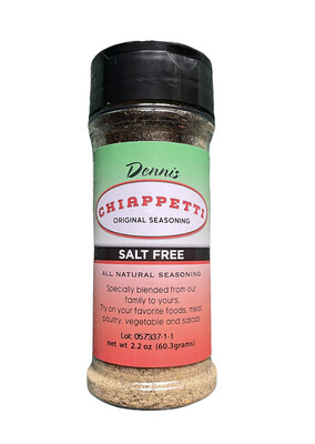 Chiappetti Seasoning Salt Free Bottle