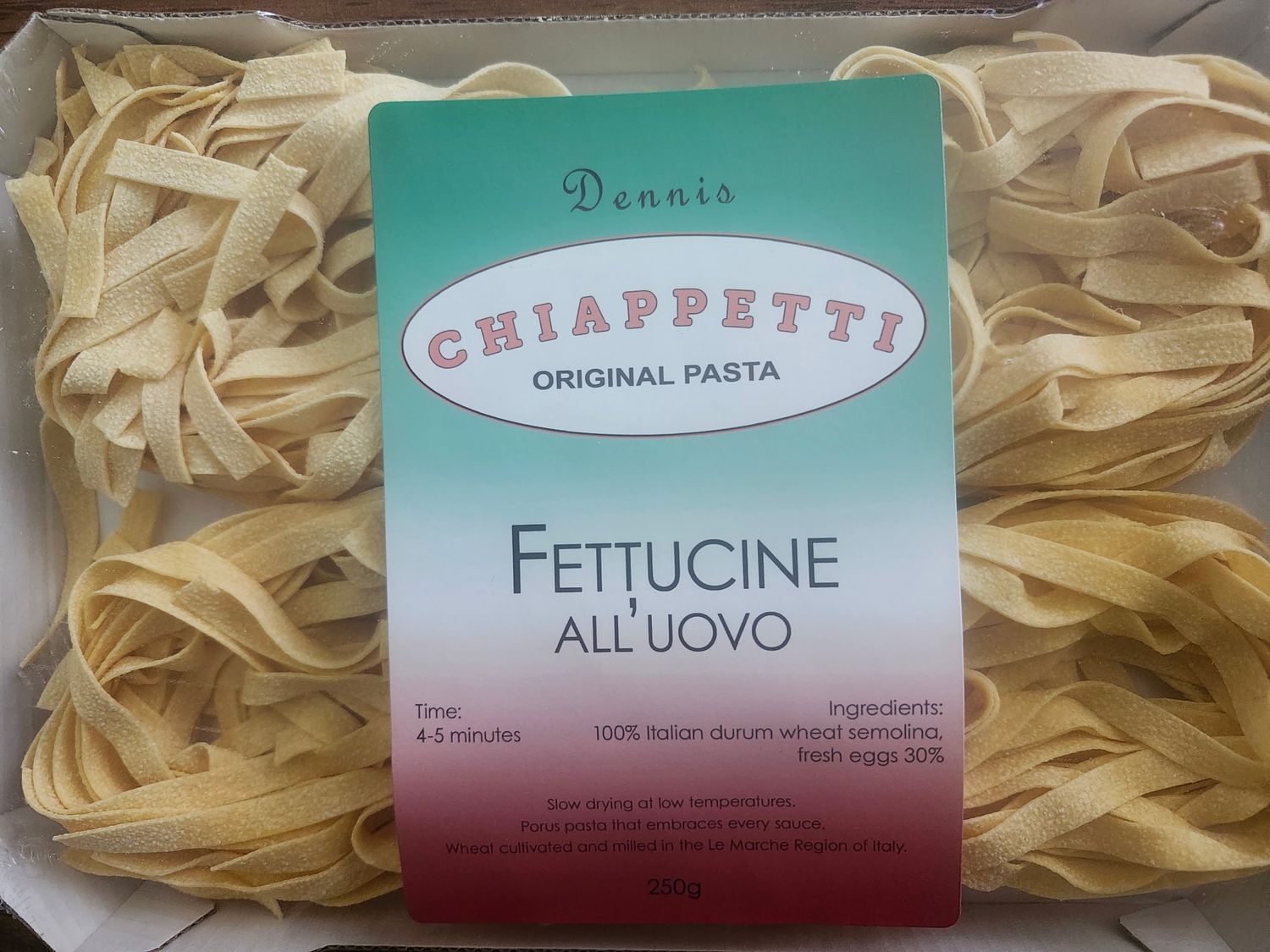 Fettuccine Pasta made in Italy