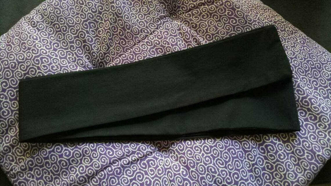 Mens Kaku Soft Obi Kimono Belt, Easy to Tie For Beginners! Black! Good Father&#39;s Day Gift!