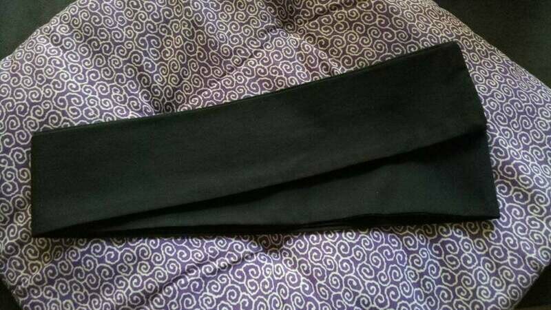 Mens Kaku Soft Obi Kimono Belt, Easy to Tie For Beginners! Black! Good Father&#39;s Day Gift!
