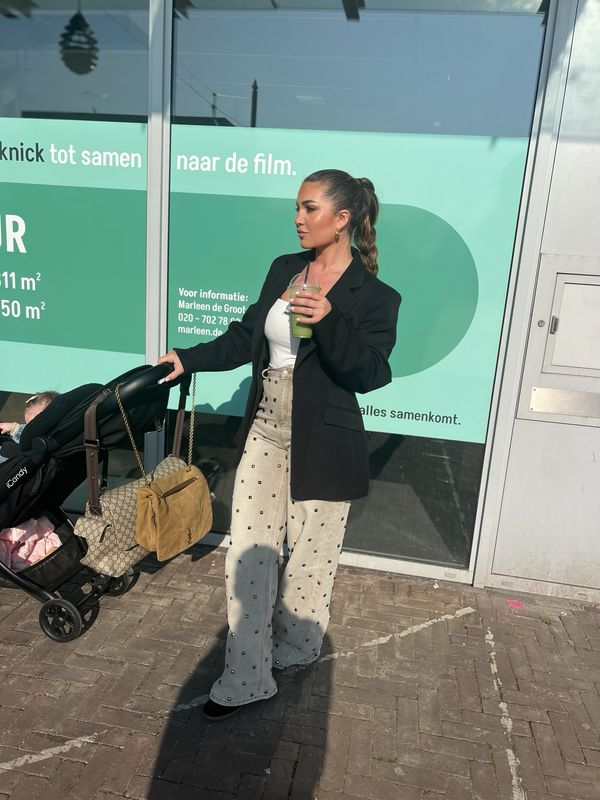 Logan Jeans stud choco