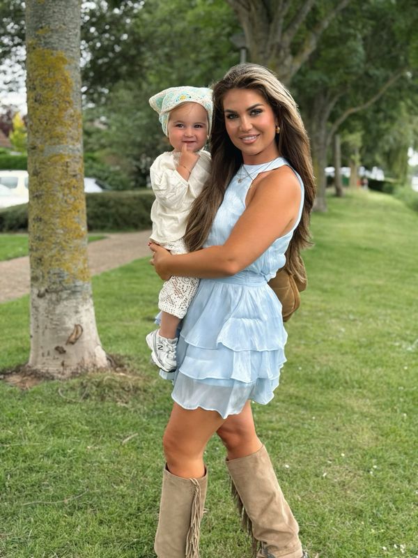 Baby Blue Halter dress