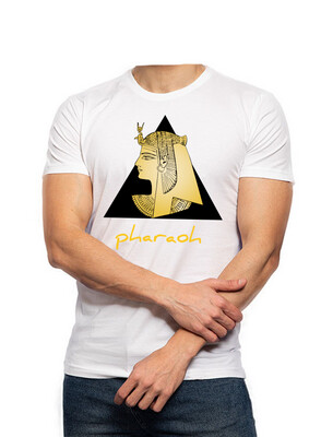 Pyramid & Pharaoh white t-shirt