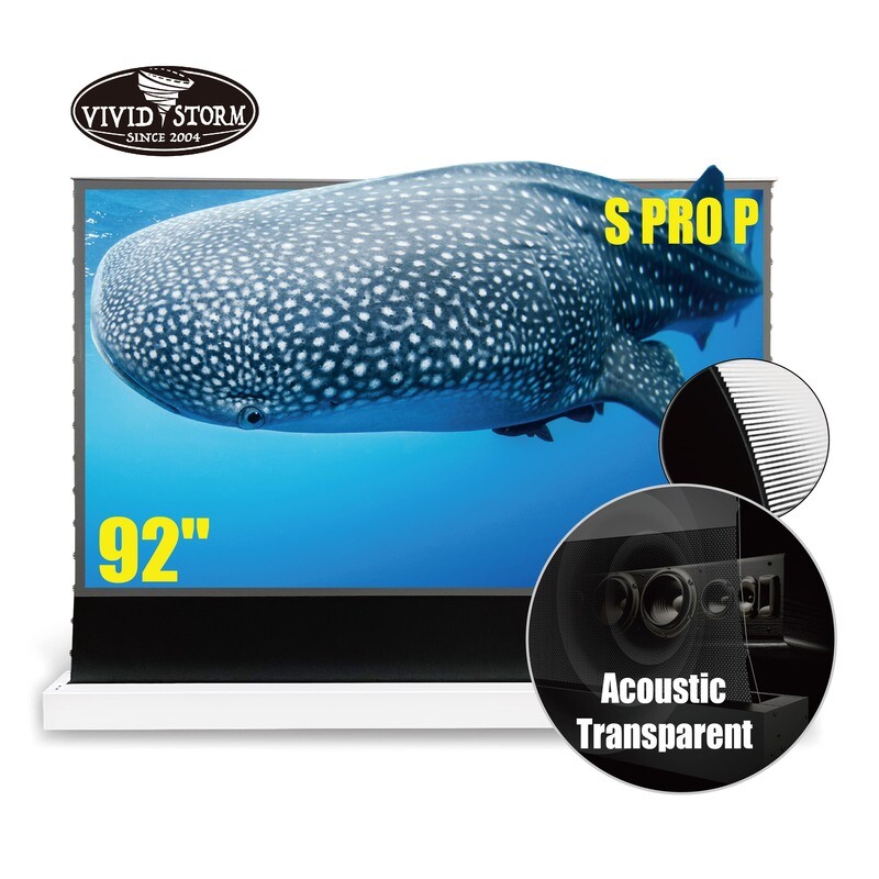 Vividstorm S Pro P 92 inch Electric Tensioned Acoustically Transparent Screen (White)
