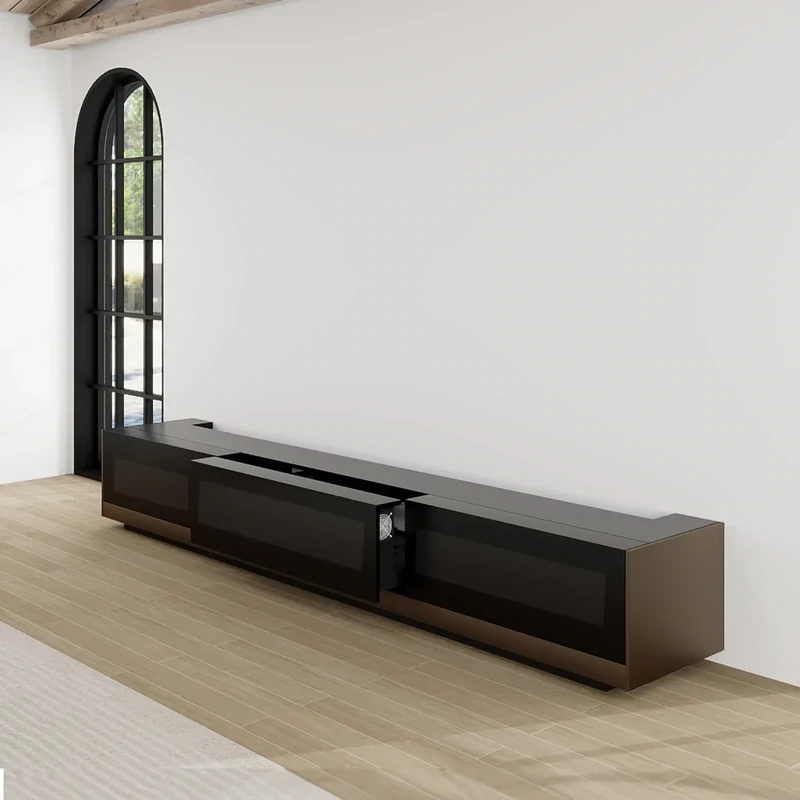 VIVIDSTORM Motorised Laser TV Cabinet New York-Matched For LG CineBeam HU Series
