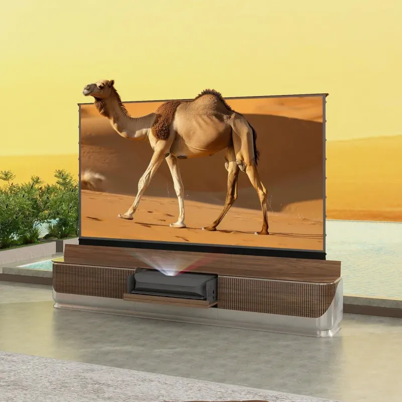 VIVIDSTORM Fully Concealed Premium Motorized Laser TV Cabinet DUNE-Limited Edition VIVIDSTORM Fully Concealed Premium Motorized Laser TV Cabinet DUNE-Limited Edition