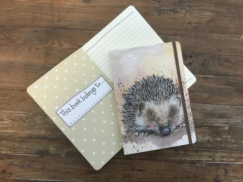 Alex Clark Harriet The Hedgehog Large Chunky Notebook