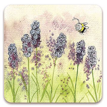 Alex Clark Lavender Bee Coaster