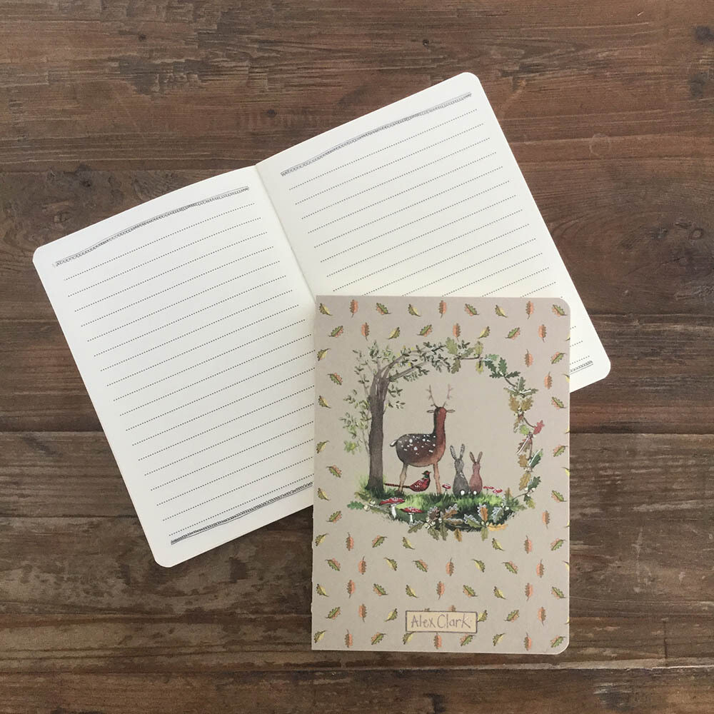 Alex Clark In the Woods Naked Spine Notebook