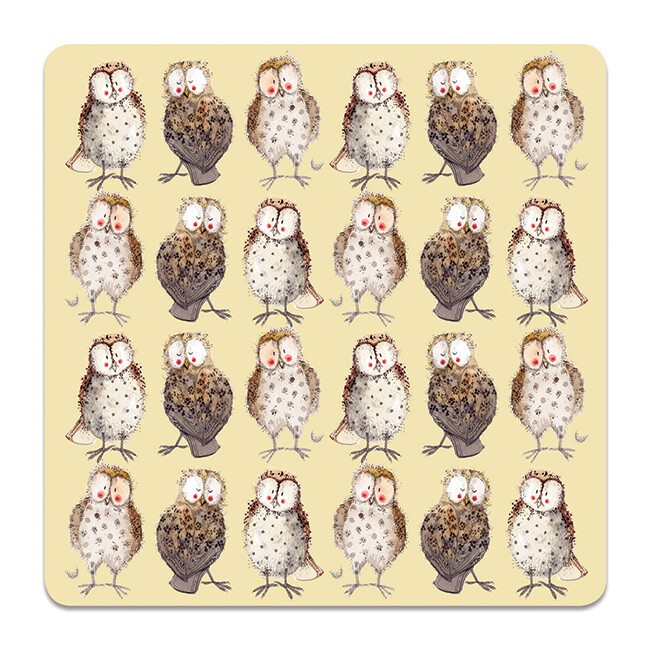 Alex Clark Owls Coaster