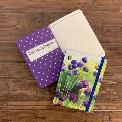 Alex Clark Alliums &amp; Bees Small Chunky Notebook