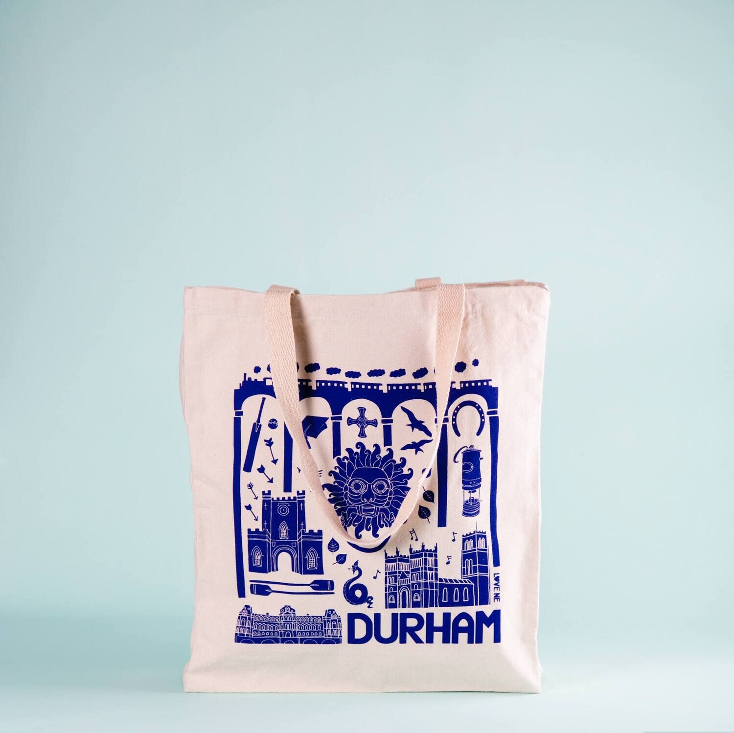 With Love From Durham Tote Bag, Colour: Blue