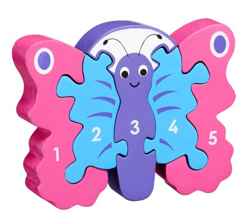 Lanka Kade Fair Trade Wooden Butterfly 1-5 jigsaw