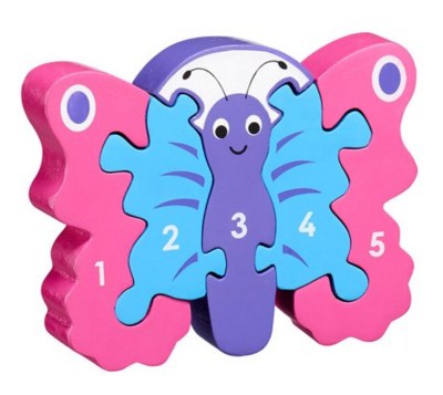 Lanka Kade Fair Trade Wooden Butterfly 1-5 jigsaw