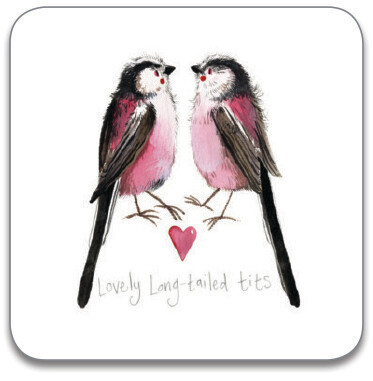 Alex Clark Long Tailed Tits Birds Coaster