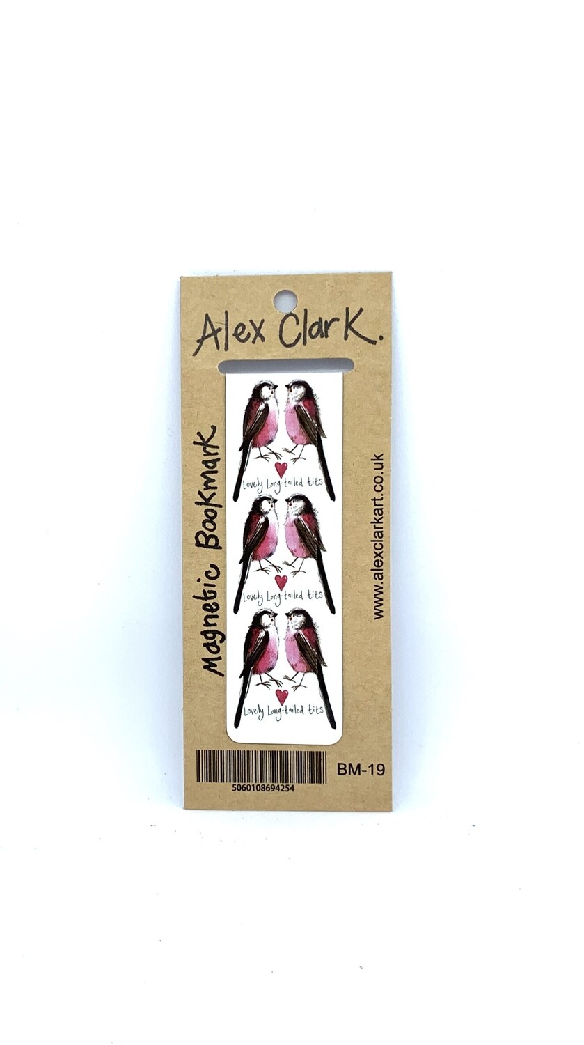 Alex Clark Magnetic Bookmarks, Type: Lovely Long-Tailed Tits